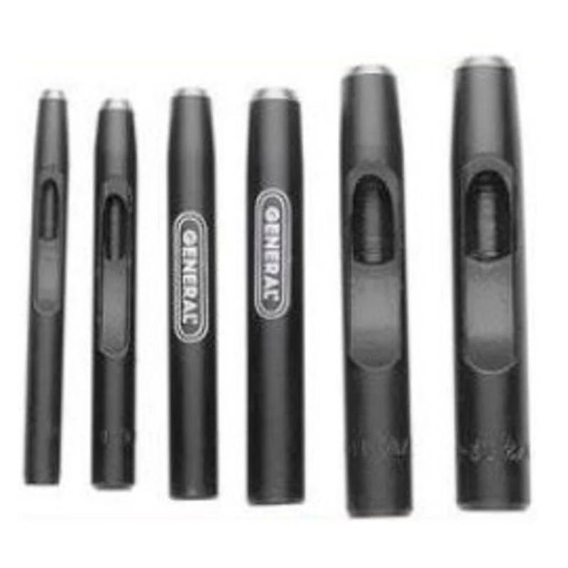 General 6 Pc Hollow Steel Punch Set - 1280ST